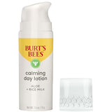 Burt's Bees Stocking Stuffers, Calming Day Face Lotion With Aloe and Rice Milk, Soothing Face Lotion for Sensitive Skin, 98.9 Percent Natural Origin Skin Care Christmas Gifts, 1.8 oz. Bottle