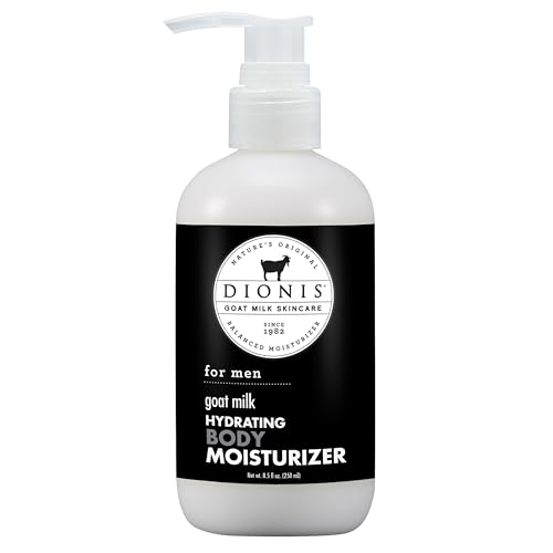 Dionis Goat Milk Hydrating Skincare Cream, Rich & Creamy Daily Moisturizing For Men Body Lotion For Dry Skin, Made in the USA, Cruelty-Free & Paraben-Free, 8.5 oz Bottle