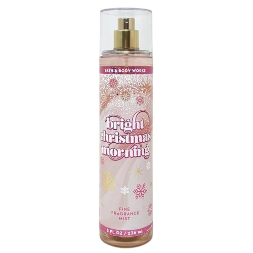 Bath & Body Works Fine Fragrance Body Spray Mist 8 fl oz / 236 mL (Bright Christmas Morning) Packaging Design Varies