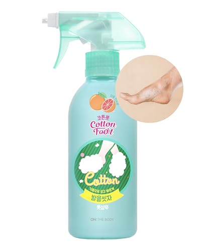 Cotton Foot - Foot Shampoo Soap (Grapefruit, 13fl oz) - Refreshing Cleanse Spray, Deodorizing Foot Care Wash. Foaming Wash, Easy to Use