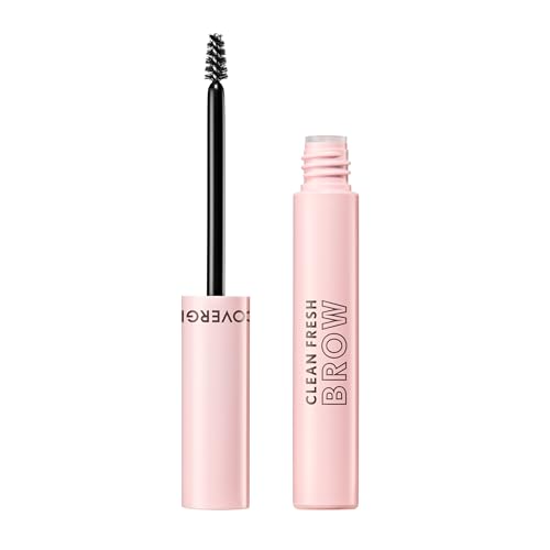 CoverGirl Clean Fresh Brow, 600 Dark Brown, Eyebrow Gel, Long-Lasting, Vegan Formula, Natural Looking, Easy to Apply, Doesn't Smudge, 0.18oz