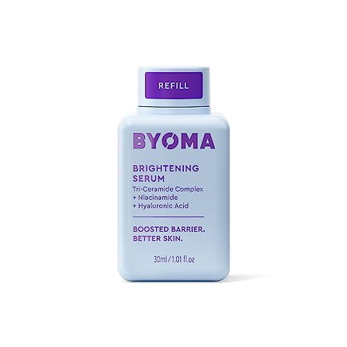 BYOMA Brightening Serum Refill - Barrier Repair Serum - Brightening & Hydrating Face Serum with Hyaluronic Acid, Niacinamide & Ceramides - Hyaluronic Acid Serum For Face - 1.01 fl. oz Refill