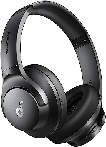 soundcore by Anker Q20i Hybrid Active Noise Cancelling Headphones, Wireless Over-Ear Bluetooth, 40H Long ANC Playtime, Hi-Res Audio, Big Bass, Customize via an App, Transparency Mode (Renewed)