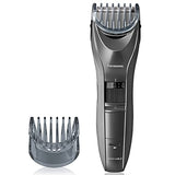 Panasonic Performance Hair Clippers with 2 Attachments and Adjustable Length Settings, Corded or Cordless Trimmer for Hair and Beard - ER-GC63-H (Silver)