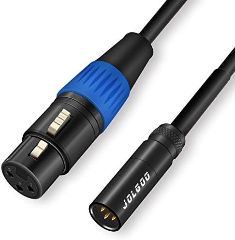 Mini XLR Male to XLR Female Audio Cable, 3-pin Mini XLR Male to XLR Female Cable, for BMPCC 4K Camera Video Assist 4K Sharp 8K, 3.3 Feet