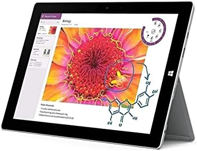 Microsoft Surface 3 10.8 FHD (1920x1280) Touchscreen 2-in-1 Education and Business Laptop Tablet (Intel Quad-Core Atom x7-Z8700, 4GB RAM, 64GB SSD) Mini DP, WiFi AC, Webcam, Windows 10 Pro (Renewed)