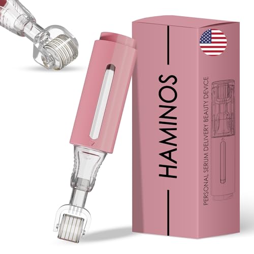 Derma roller 0.25 mm with Deposit, Derma roller for Lips, Skin, Hair, Effect Enhancer x3, 140 Titanium Needles (pink) WITHOUT SERUM