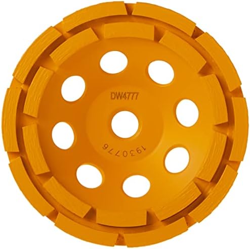 DEWALT Concrete Grinding Wheel, Double Row, Diamond Cup, 5-Inch (DW4777)