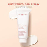 Clarins Hand and Nail Treatment Cream | Award-Winning | Softens, Nourishes and Shields Skin | Strengthens Nails and Conditions Cuticles | Natural Plant Extracts, Including Shea Butter | 3.4 Ounces