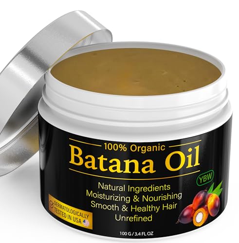 100% Natural Raw Batana Oil for Hair Growth, Dr. Sebi Hair Oil from Honduras, Prevent Hair Loss, Eliminates Split Ends for Men & Women