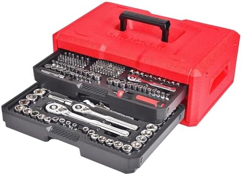 CRAFTSMAN Mechanics Tool Set, 256-Piece Hand Tool and Socket Set with 2-Drawer Tool Box (CMMT45256)