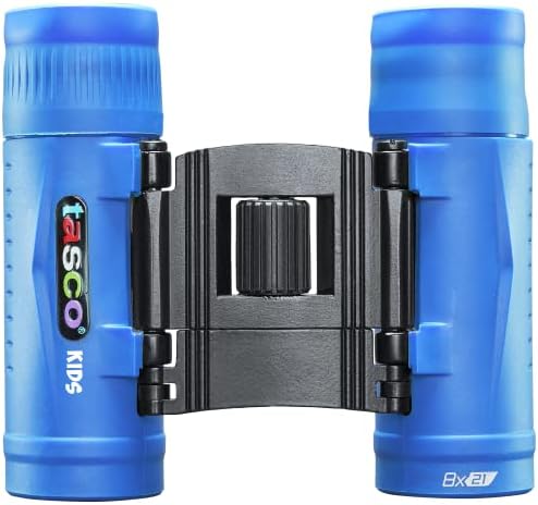Tasco Kids Binoculars 8x21, Compact Binoculars for Kids Ages 3-12, Great for Adventures, Hiking, Camping, Travel, Bird Watching