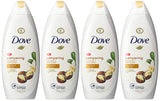 Dove Purely Pampering Body Wash for Dry Skin Shea Butter with Warm Vanilla Effectively Washes Away Bacteria While Nourishing Your Skin, 22 Fl Oz (Pack of 4)