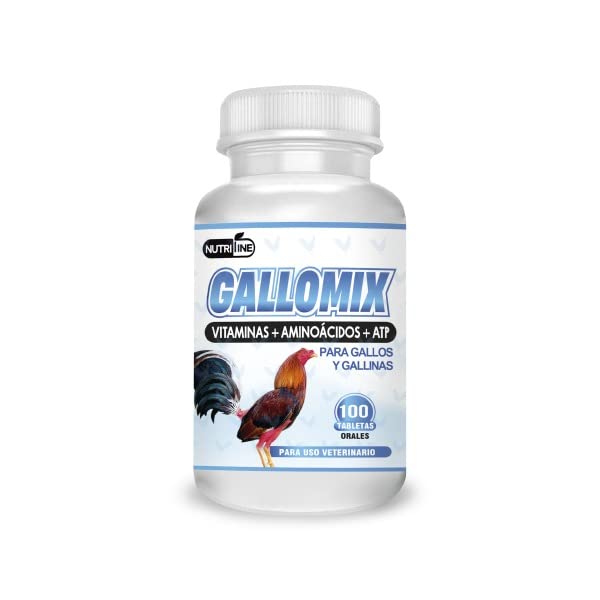 NUTRI-LINE GalloMix Multivitamin Booster for Rooster - Complete Supplement for Optimal Health and Performance - 100 Tablets