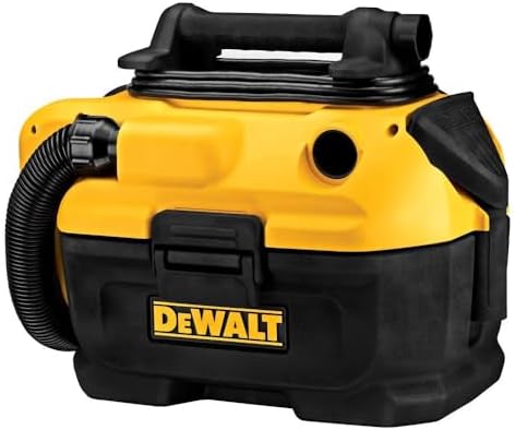 DEWALT 20V MAX Wet/Dry Vacuum, Cordless and Corded, Versatile Power Source, Portable Shop Vacuum, Tool Only (DCV581H)