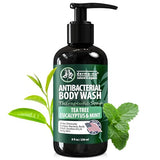 Antibacterial Body Wash - Antibacterial Soap And Tea Tree Body Wash For Jock Itch, Athletes Foot, Eczema And Back Acne - Anti Bacterial Body Soap For Men And Women Safe For All Skin Types - 8 Oz