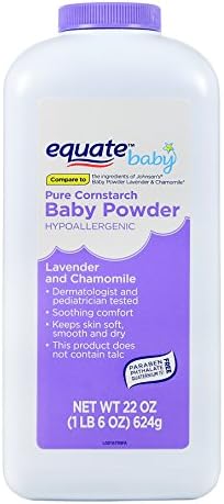 Equate Pure Cornstarch Baby Powder With Lavender and Chamomile, 22oz by Judastice