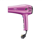 Conair Hair Dryer with Retractable Cord, 1875W Cord-Keeper Blow Dryer,Pink