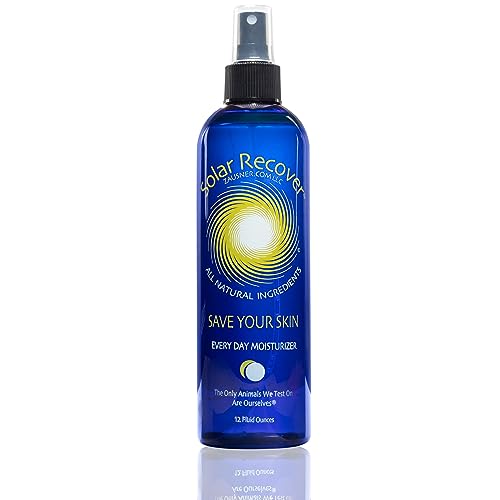 Solar Recover After Sun Moisturizing Spray (12 Ounce) - Hydrating Facial and Body Mist - 2460 Sprays of Sunburn Relief With Vitamin E and Calendula - Lotion Delivered in Water To Keep Skin Healthy