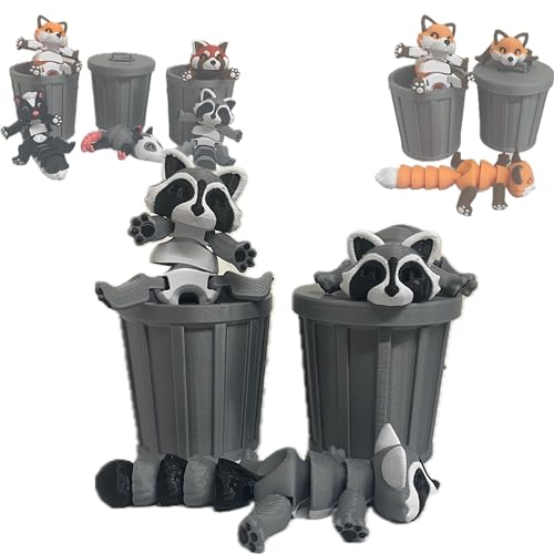 Flexi Trash Pets with Trash Can (Raccoon)