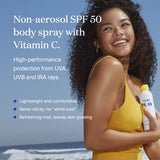 Supergoop! PLAY SPF 50 Antioxidant Body Mist w/Vitamin C, 6 fl oz - 2 Pack - Broad Spectrum Sunscreen Spray - Clean Ingredients for Sensitive Skin - Great for Active Days