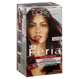 L'Oreal Paris Feria Multi-Faceted Shimmering Permanent Hair Color, R37 Blowout Burgundy (Deep Burgundy), Pack of 1, Hair Dye