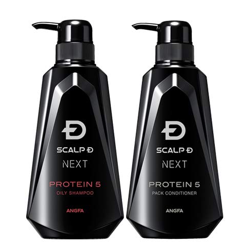 SCALP D Next Protein 5 Scalp Shampoo Men's Oily 2 Piece Set Shampoo & Conditioner for Oily Skin Amphor