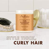 SheaMoisture Curl Enhancing Smoothie Hair Cream for Thick, Curly Hair Coconut and Hibiscus Sulfate Free and Paraben Free Curl Cream 20 oz