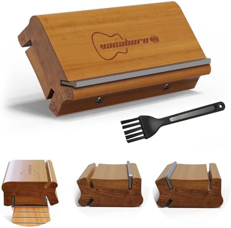 3/23/35 Degree Fret End Beveling File, 3 in 1 fret file - Guitar Bass Fret End Dressing, Guitar Fret Crowning End Bevel File Luthier Tools for Rounding, Shaping and Deburring Frets Sprouts