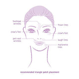 Toute Nuit Wrinkle Patches, Face Tape, Triangle - Forehead, Around Eyes and Lips - 45 Patches