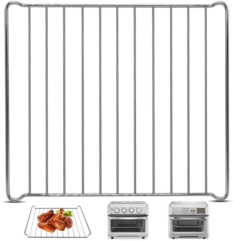 GWY Air Fryer Wire Rack for Cuisinart TOA-65 70 Air Fryer Convection Toaster Oven, 12.4''*11'' Air Fryer Stainless Steel Basket Tray Accessories Replacement Parts, Dishwasher Safes