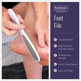 Foot Care Callus Softener Combo - Footlogix Callus Softener Spray & Double Sided Foot File Set For Dry, Rough, Cracked Heel - Feet Exfoliator & Scrubber For Convenient Pedicure At Home