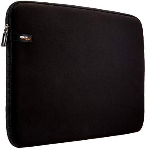 Amazon Basics 17.3-Inch Laptop Sleeve, Protective Case with Zipper - Black