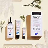 PHYTO Phytocolor Permanent Hair Color, 4 Brown, with Botanical Pigments, 100% Grey Hair Coverage, Ammonia-free, PPD-free, Resorcin-free, 0.42 oz.