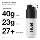 Huel Black Edition | Salted Caramel 40g Vegan Protein Powder | Nutritionally Complete Meal | 27 Vitamins and Minerals, Gluten Free | 17 Servings | Scoop not included to reduce plastic