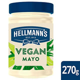 HELLMANN'S Vegan Creamy And Delicious Mayonnaise, No Artificial Flavours Or Preservatives, Perfect Taste For Sandwiches, Barbecue, Cooking, Lunch And Dinner (270g)