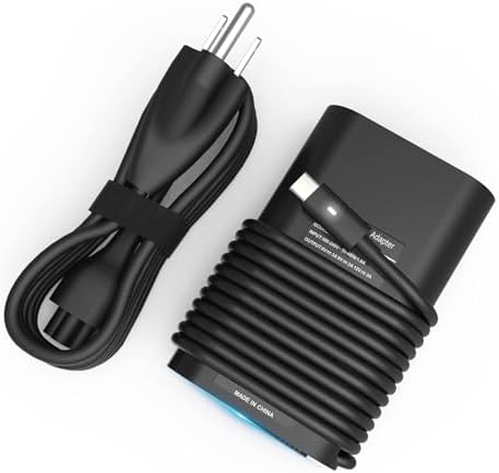 65W 45W USB C Laptop Charger for Dell Computer Latitude 5420 7420 5520 5440 5540 7440 5430 7430 5530 5450 5550 3550 7450 3450 7650,Type C AC Adapter Power Cord for XPS 13 Chromebook 3100