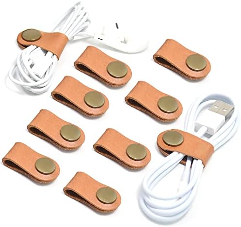 CAILLU Cord Organizer,Cord Keeper,Cable Organizer USB Holder,Cable Management,Cable Straps,Earbud case,wrap Headset Winder,Phone Earphone Clips Ties Stocking Stuffers for Women Men Gifts 10