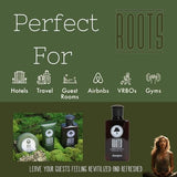 ROOTS AROMATHERAPY Travel Size Shampoo Conditioner Body Wash Lotion & Soap(150 PK, 1.5 oz each), Guest Bathroom Essentials Toiletries Airbnb Bulk Mini Sets Hygiene Kits Sulfate Free Air Bnb Toiletry