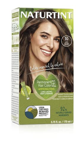 Naturtint Hair Color Permanent, 5G Light Golden Chestnut, 5.75 Fl Ounce
