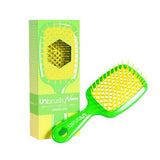 FHI HEAT UNbrush Wet & Dry Vented Detangling Hair Brush, Lemon Lime Green