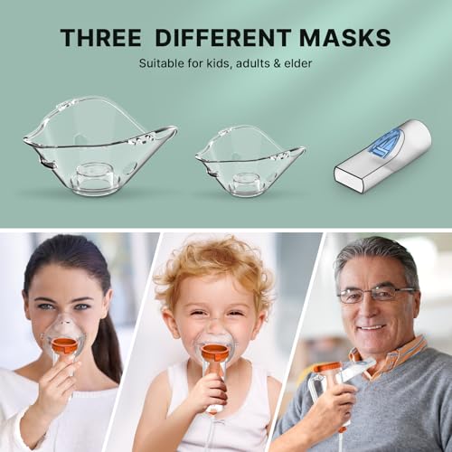 Nebulizer Machine for Adults - Portable Nebulizer Machine with 1 Set of Kits Compressor Nebulizer Machine for Home Use Travel