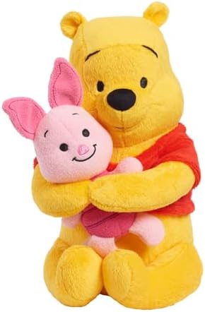 Disney Classics Lil Friends Winnie the Pooh and Piglet Plush Stuffed Animal, Officially Licensed Kids Toys for Ages 0+ by Just Play