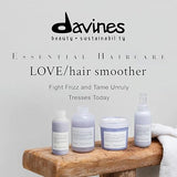 Davines LOVE Hair Smoother, Leave-On Cream To Smooth Frizzy, Unruly Or Wavy Hair Weightlessly, White, 5.07 Fl. Oz.