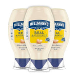 Hellmann's Real Mayonnaise Squeeze Bottle 3 Count a Rich Creamy Condiment Gluten Free, Made With 100% Cage-Free Eggs 20 oz