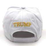 Trump Hat 2024 MAGA Hat Make America Great Again Hat Donald Trump Merchandise Embroidered Adjustable Baseball Cap White