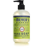 MRS. MEYER'S CLEAN DAY hand soap Scent Variety Pack, Rosemary + Basil + Geranium + Honeysuckle + Lavender + Lemon Verbena