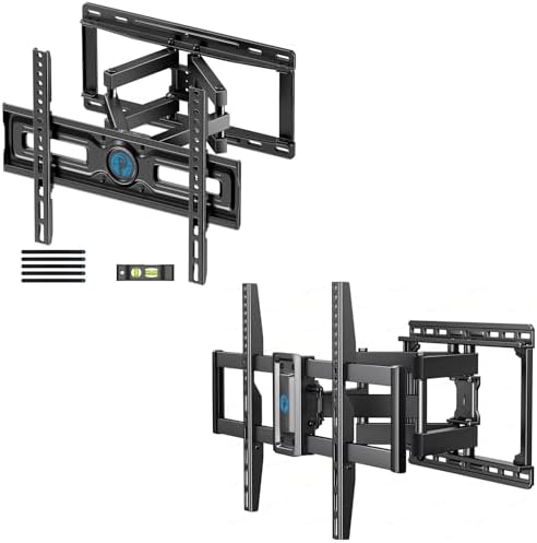 Pipishell TV Wall Mount Full Motion Articulating Swivel Extension for Most 26-65 Inch TVs & Full Motion TV Wall Mount for 37-75 inch Flat/Curved TVs