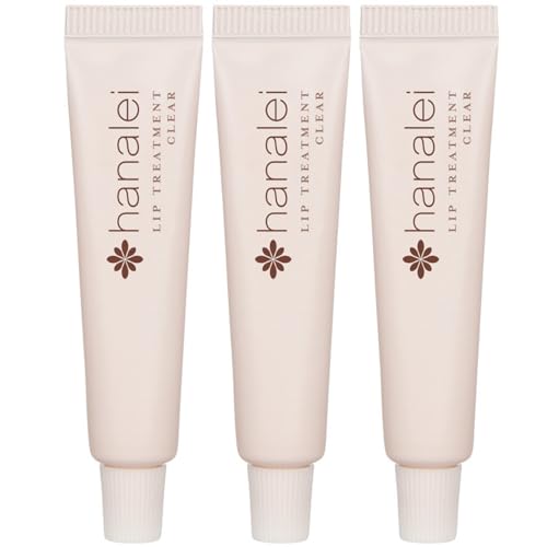 Hanalei Cruelty-Free and Paraben-Free Hydrating Lip Treatment for Severely Dry Lips - Infused with Kukui Oil, Shea Butter, Grapeseed Oil - Made in USA - Clear Travel-Size 3 Pack (5ml x 3)