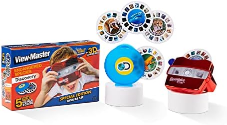 View Master Classic with Discovery Kids Reels - Metallic Viewfinder with 5 Reels Included - STEM, Retro, Nature Learning Toy for Kids and Adults, Toddlers, Ages 3+